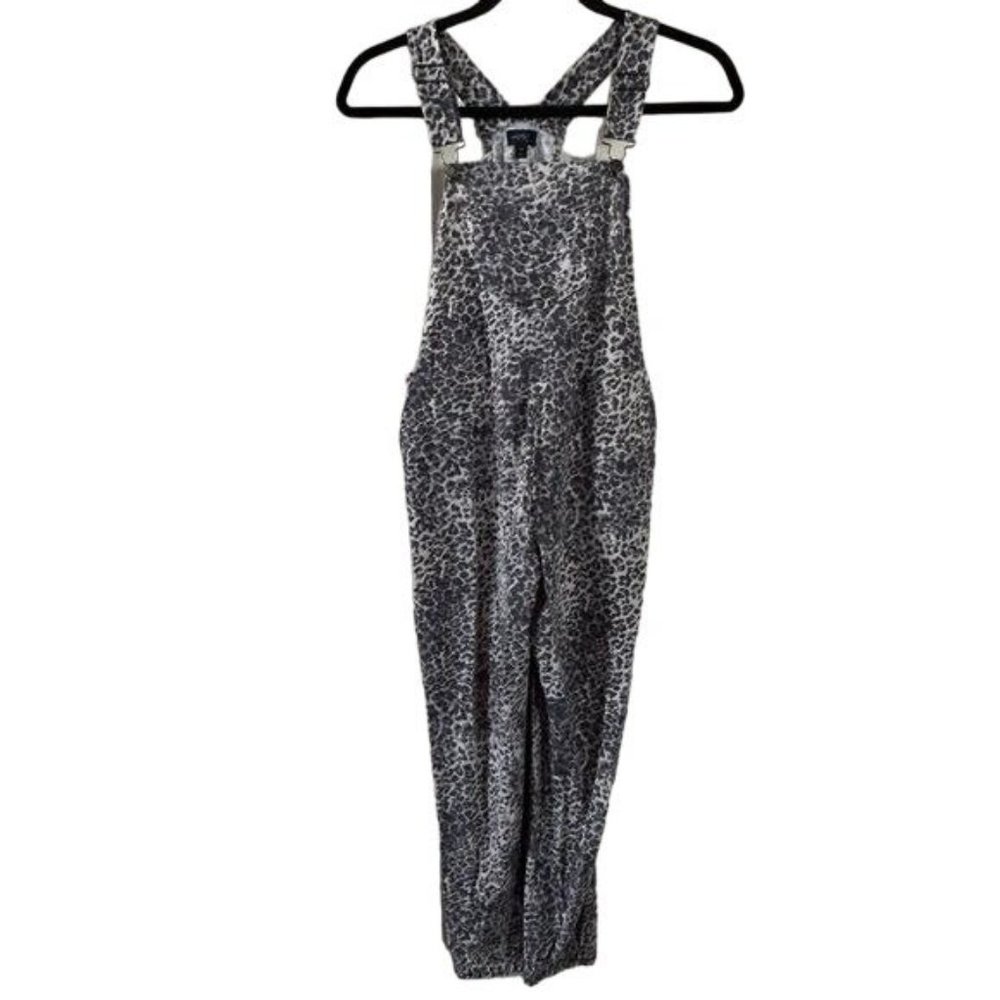 DayTrip Youth Leopard Jogger Overalls, Sz Medium - Picture 2 of 16